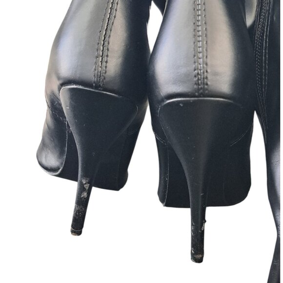 Pleaser Women's Seduce-3000 Thigh-high Black Matte  Zip Boots  Size 6 - Picture 3 of 8